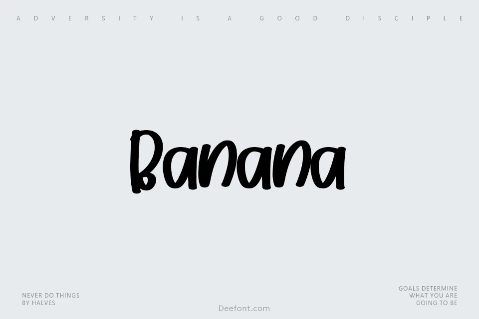 Banana Font