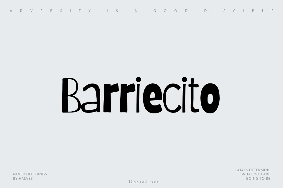 Barriecito Font