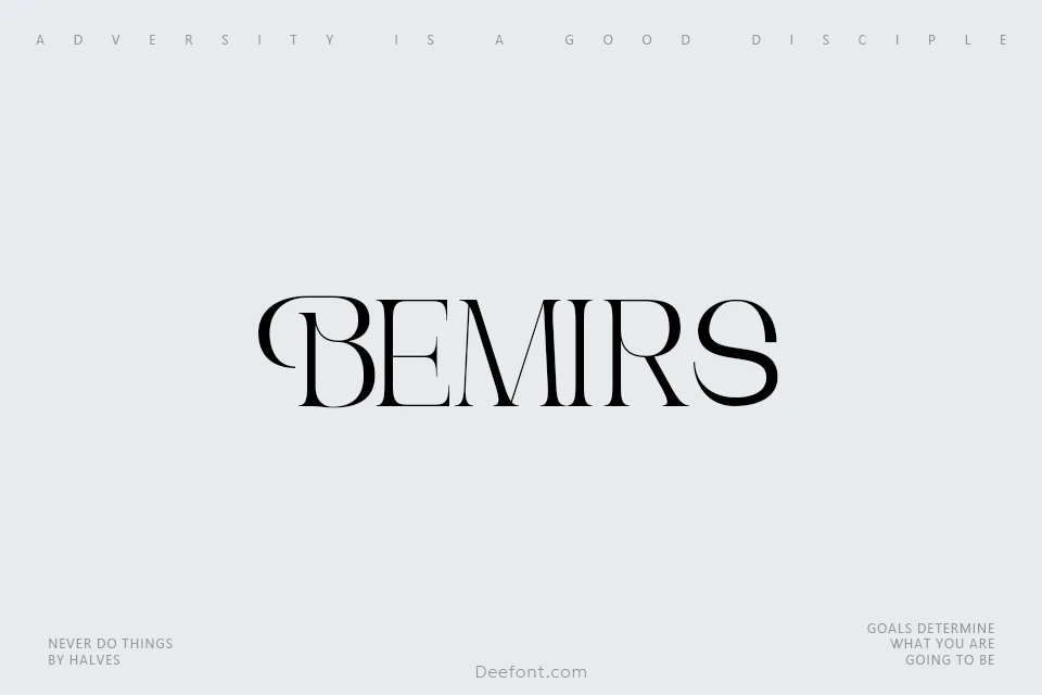 Bemirs Font
