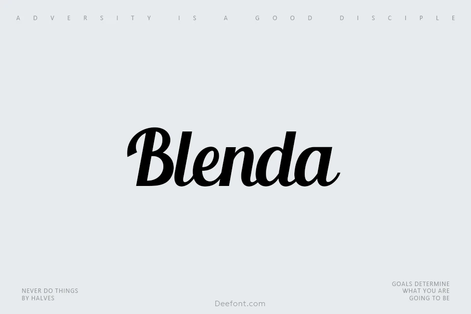 Blenda Script Font