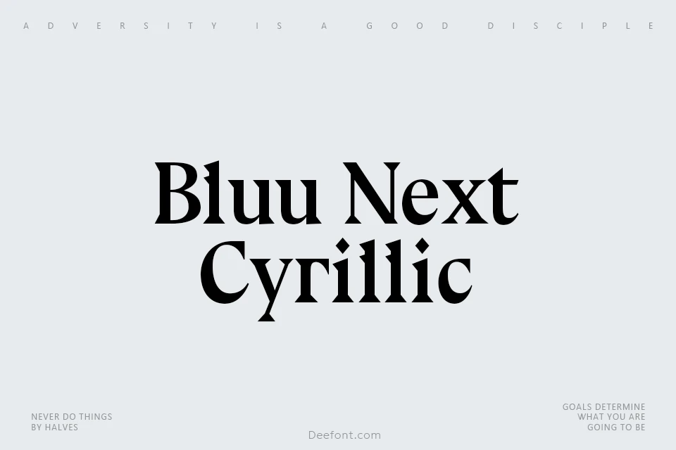 Bluu Next Cyrillic Font