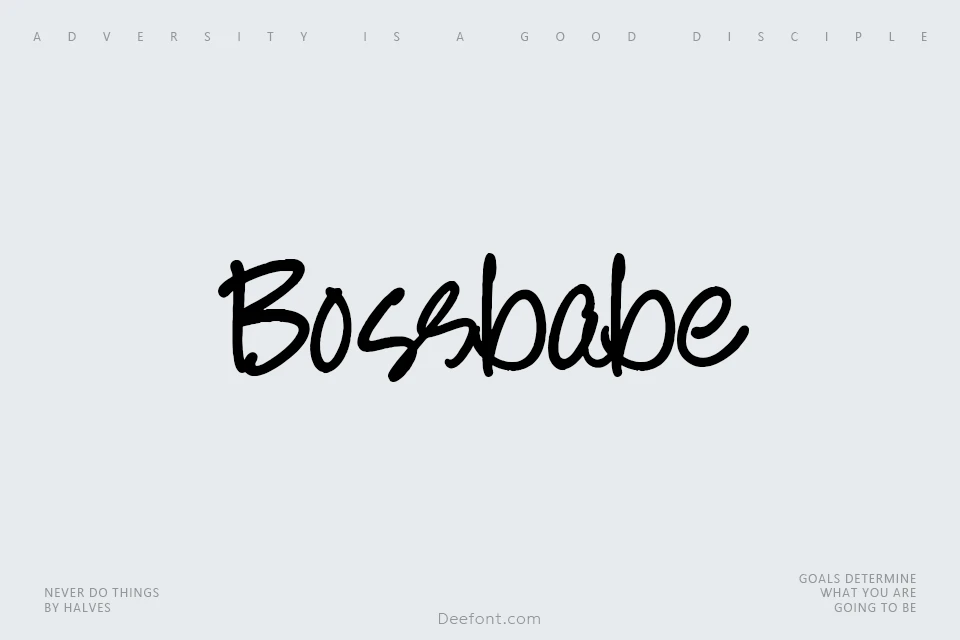 Bossbabe Font