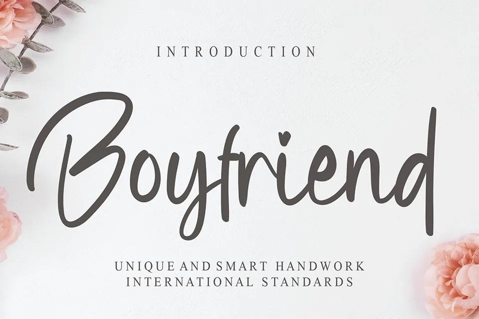 Boyfriend Script Font