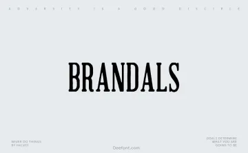 Brandals Font