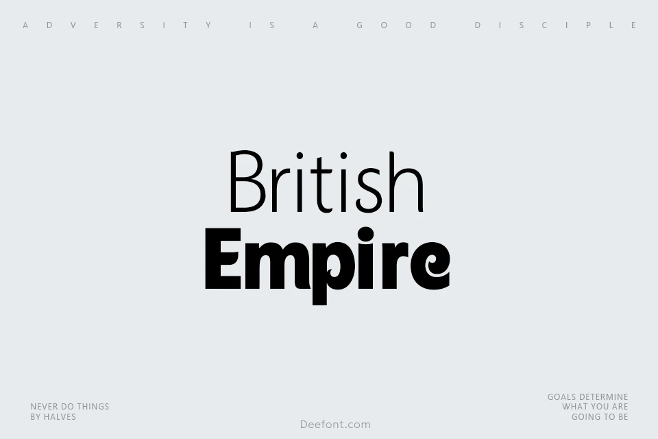 British Empire Font Family