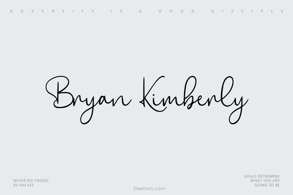 Bryan Kimberly Font