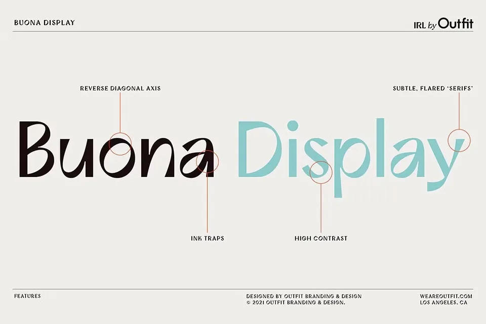 Buona Display Font Family