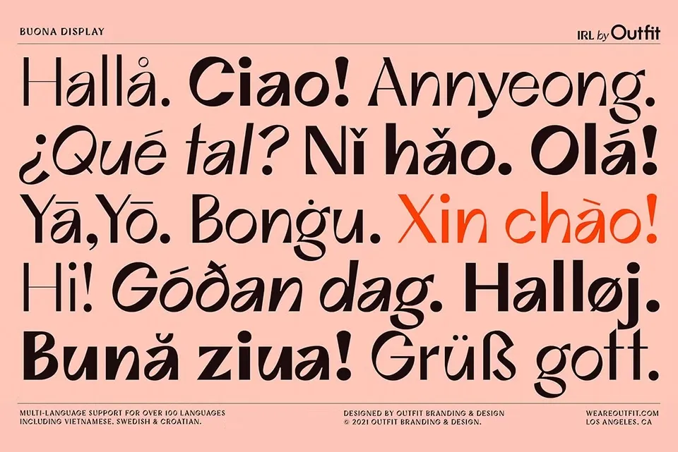 Buona Display Font Family