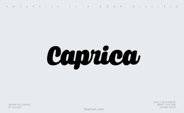 Caprica Script Font