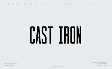Cast Iron Font