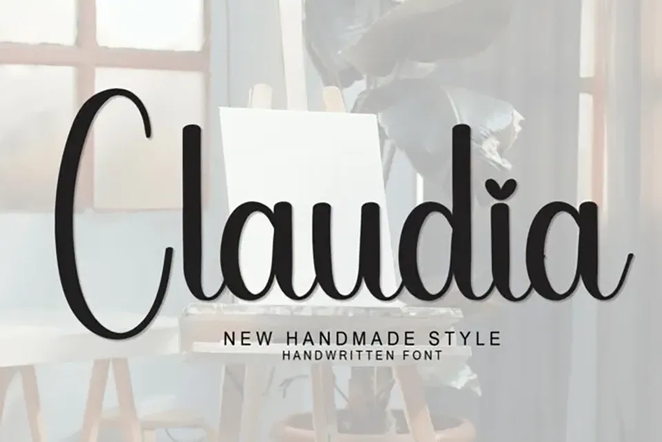 Claudia Script Font