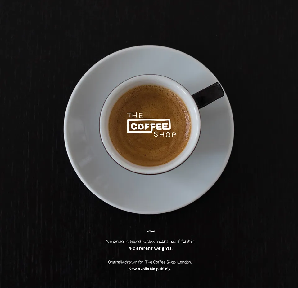 Coffee Shop font
