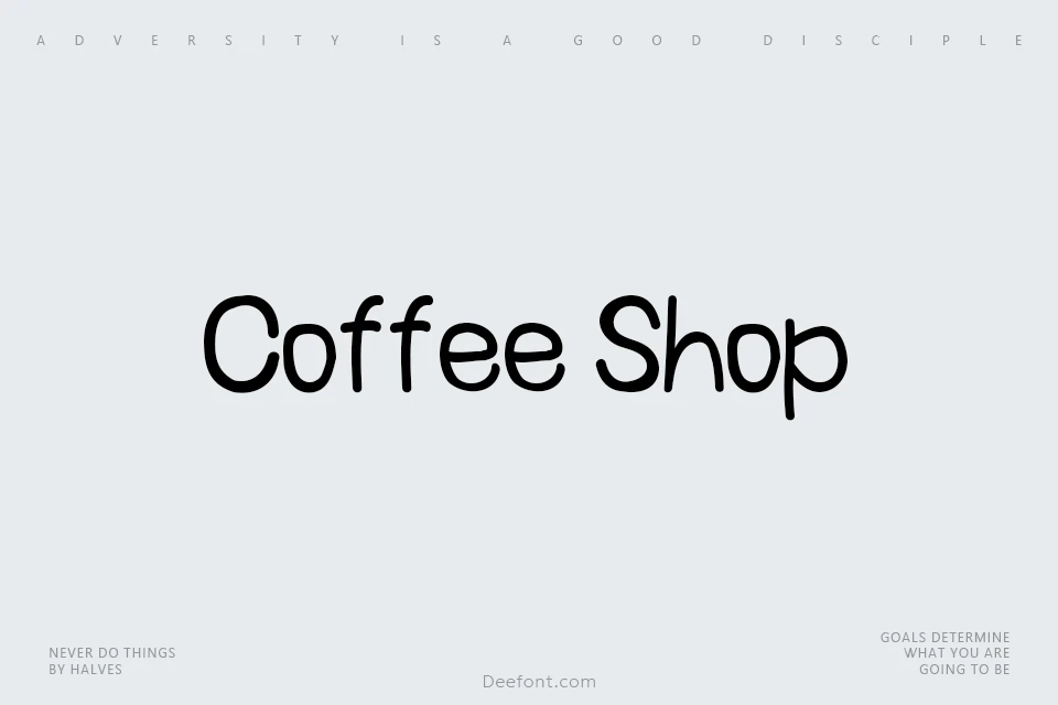 Coffee Shop font