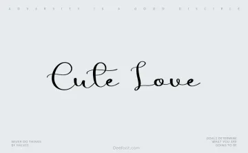 Cute Love Font