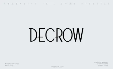 Decrow Font Family