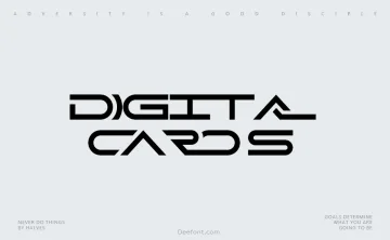 Digital Cards Font