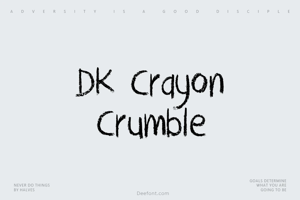 DK Crayon Crumble Font