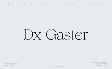 Dx Gaster Font