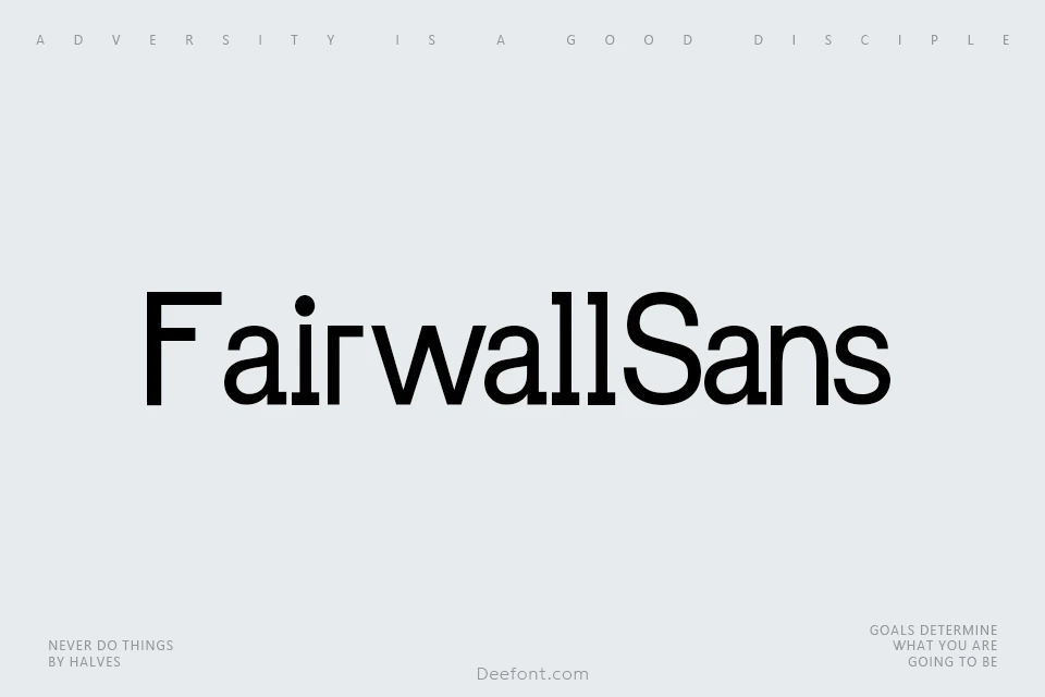 Fairwall Sans Font