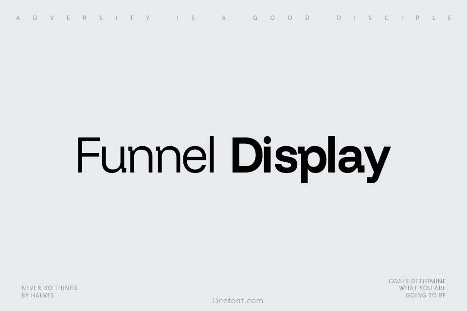 Funnel Display Font Family