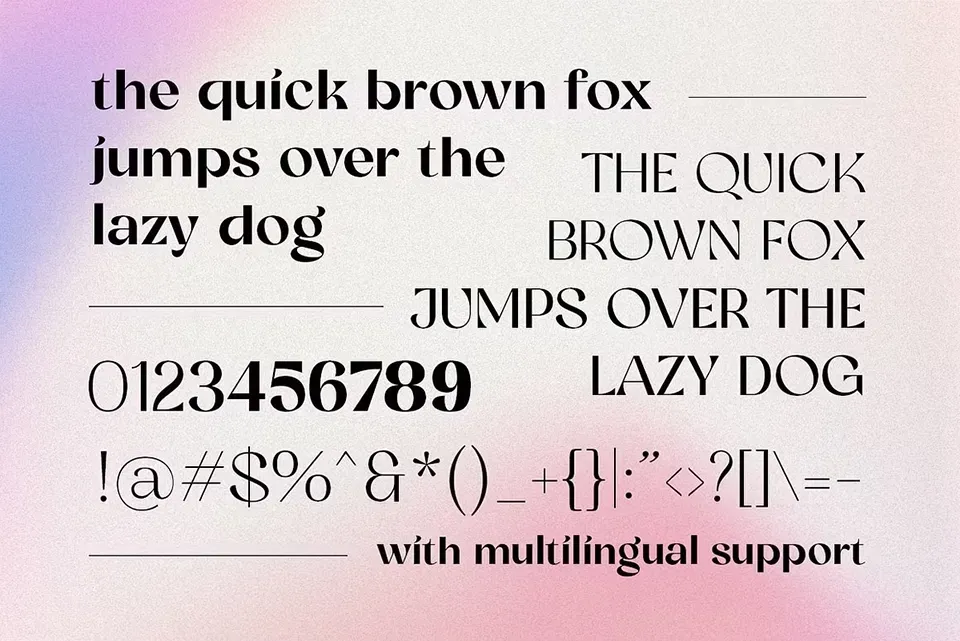 Glorify Sans Font Family