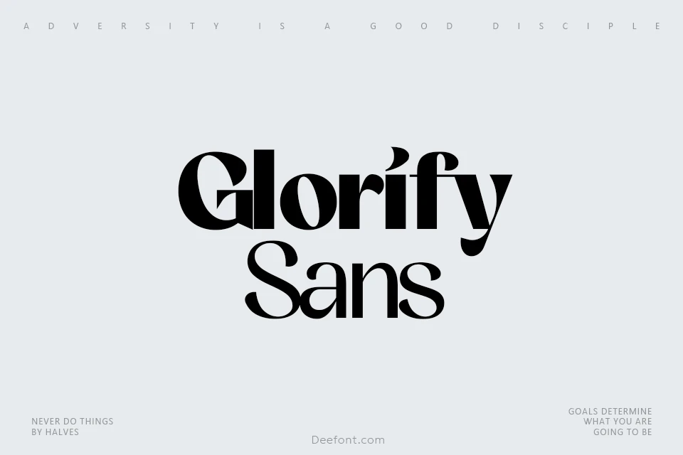 Glorify Sans Font Family
