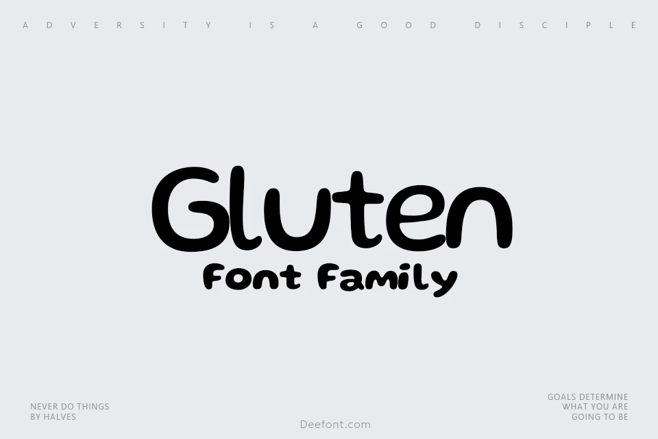 Gluten Font Family
