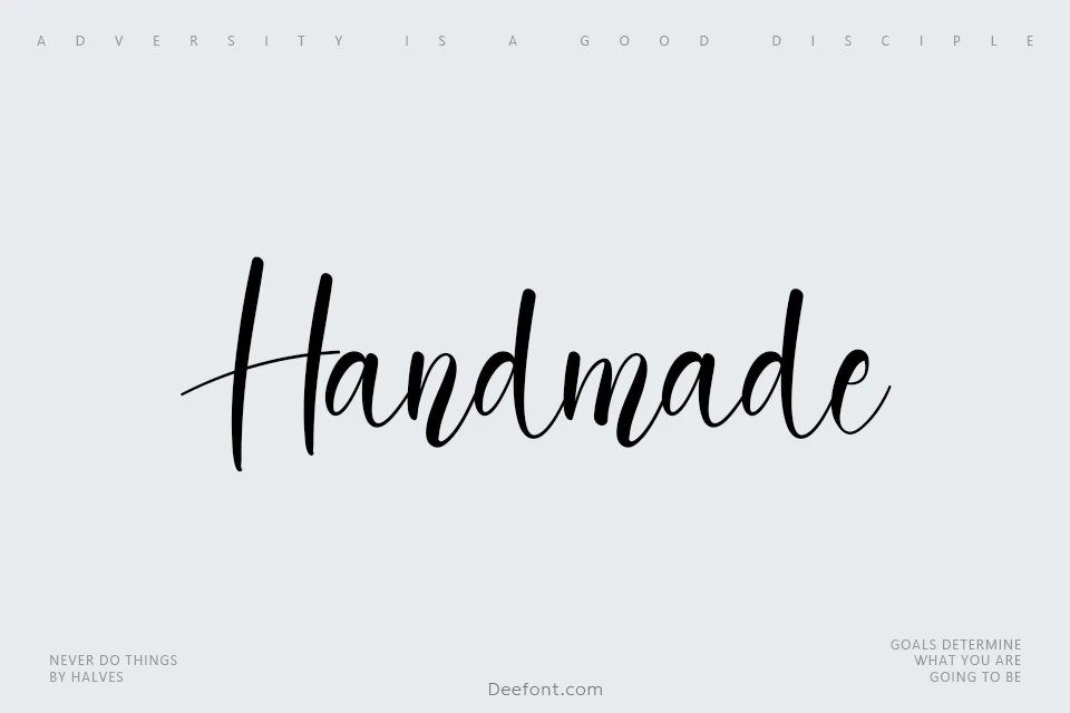 Handmade Script Font