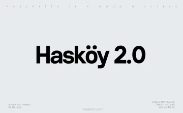 Hasköy 2.0 Font Family