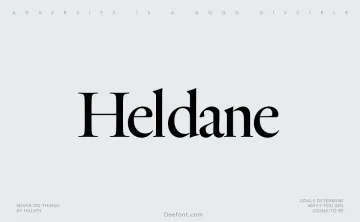Heldane Font Family