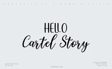 Hello Cartel Story Font Duo