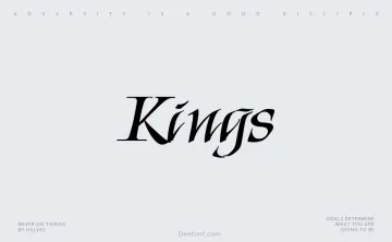 Kings Script Font