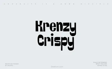 Krenzy Crispy Font