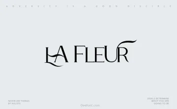 La Fleur Serif Font