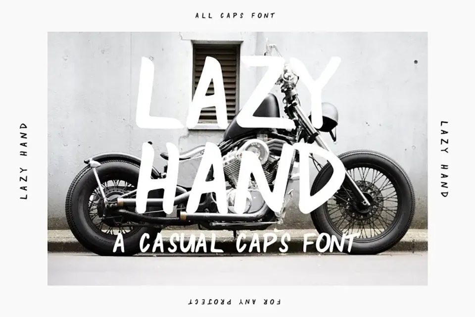 Lazy Hand Font