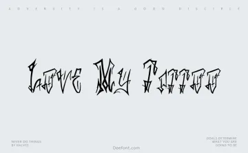 Love My Tattoo Font