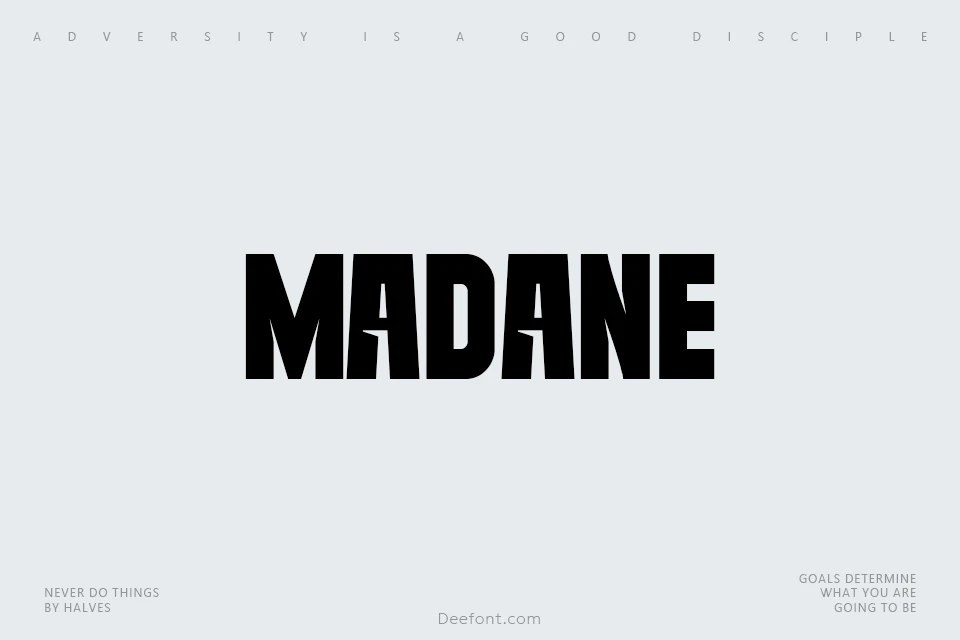 Madane Font