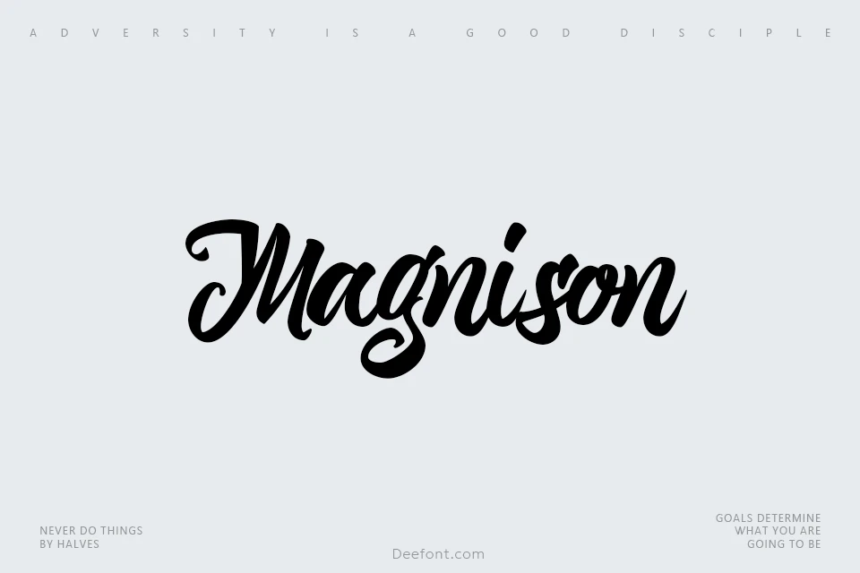 Magnison Script Font