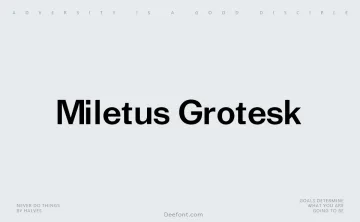 Miletus Grotesk Font Family