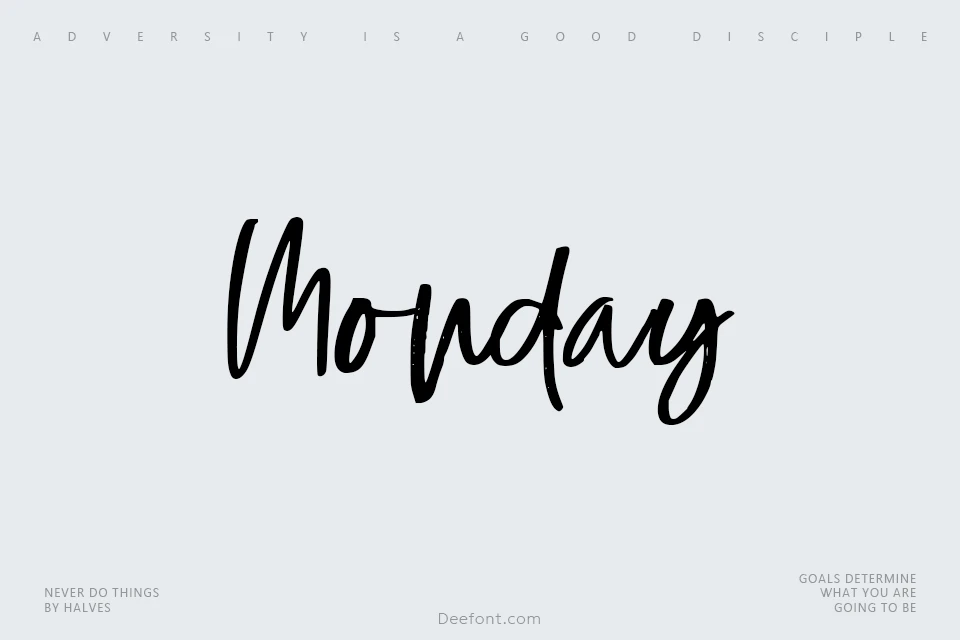 Monday Font