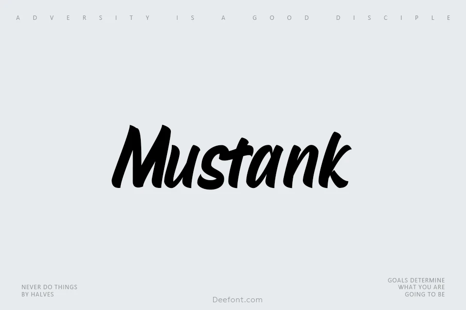 Mustank Font