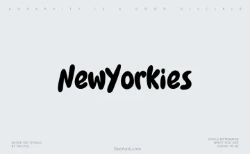 New Yorkies Font