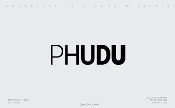 Phudu Font Family