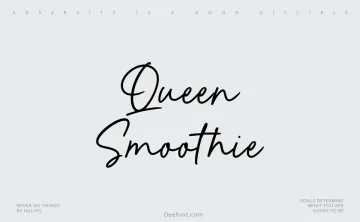 Queen Smoothie Font