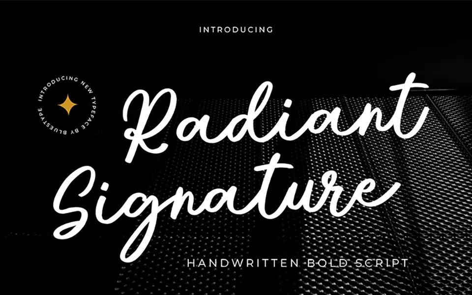 Radiant Signature Font