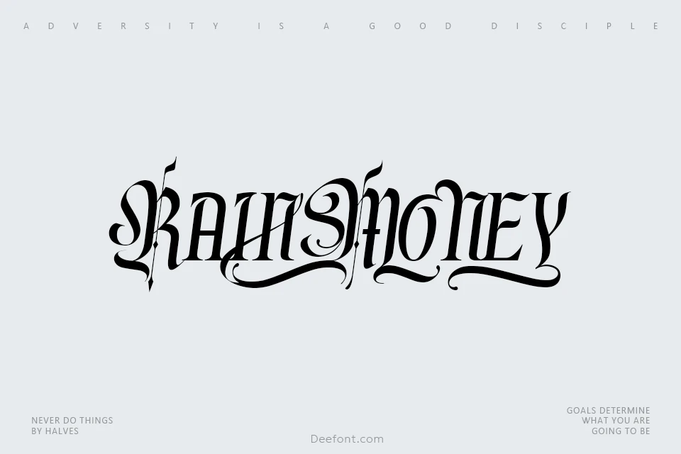 Rain Money Font