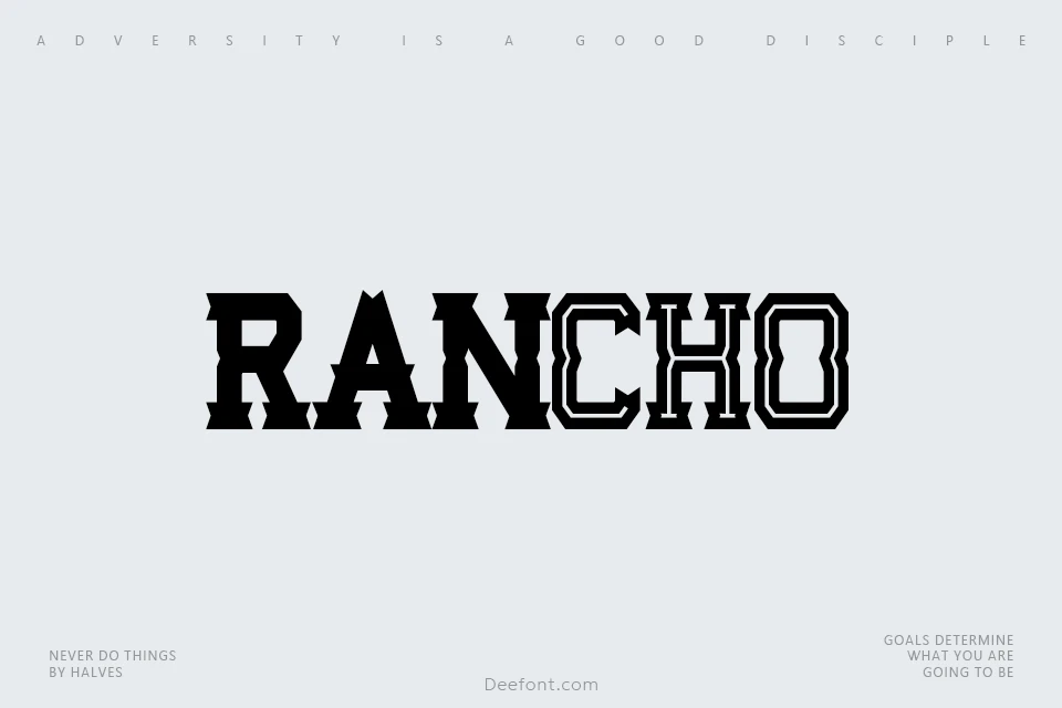Rancho Font Family