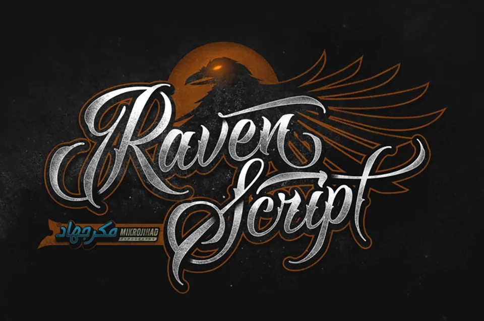 Raven Script Font