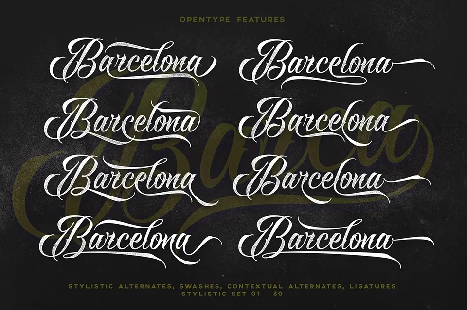 Raven Script Font
