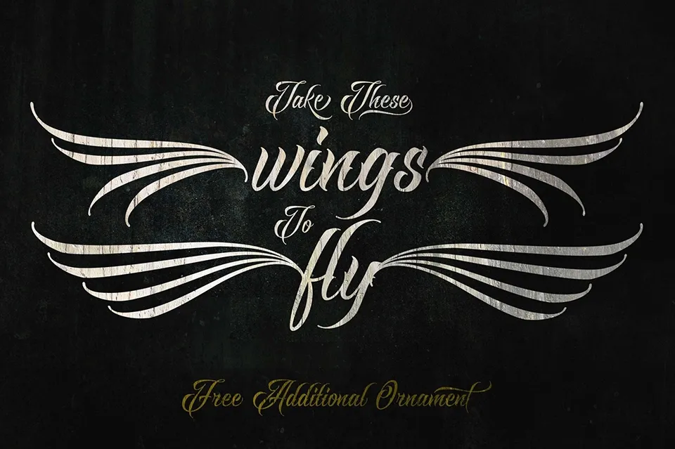 Raven Script Font